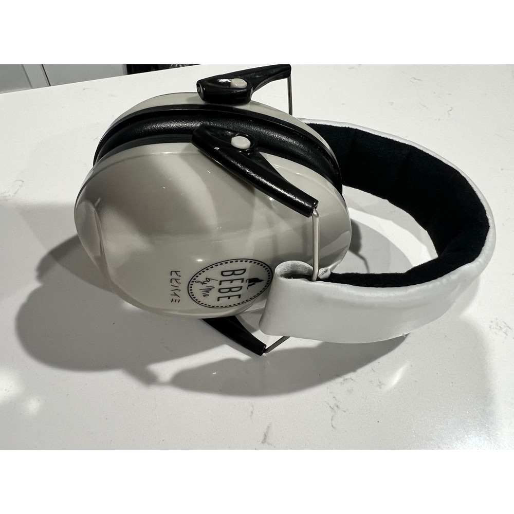Bebe Muff Kids Noise Canceling Earmuffs White Black Hearing Protect